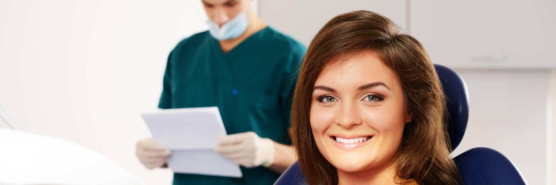 woman getting veneers in wylie tx