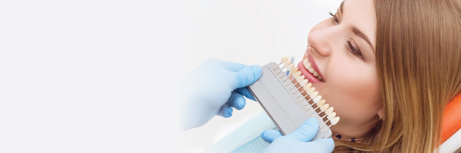 Woman getting her teeth whitened in Wylie TX